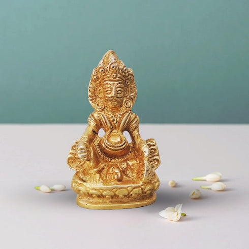 Brass Kuber Ji God Idol Statue 0.375Kg